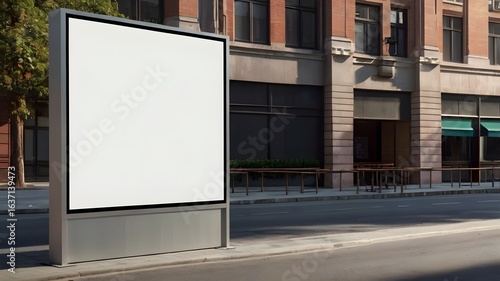 Wallpaper Mural Blank billboard mockup in urban setting with copy space Torontodigital.ca