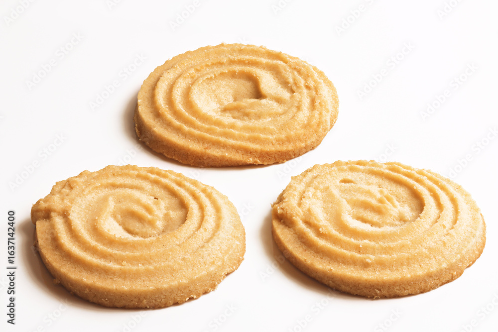 Fototapeta premium Shortbread Cookies isolated on white background