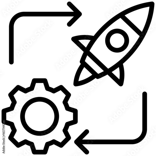 initiative  icon for Self improvement, business, website, application, printing, document, poster design, etc