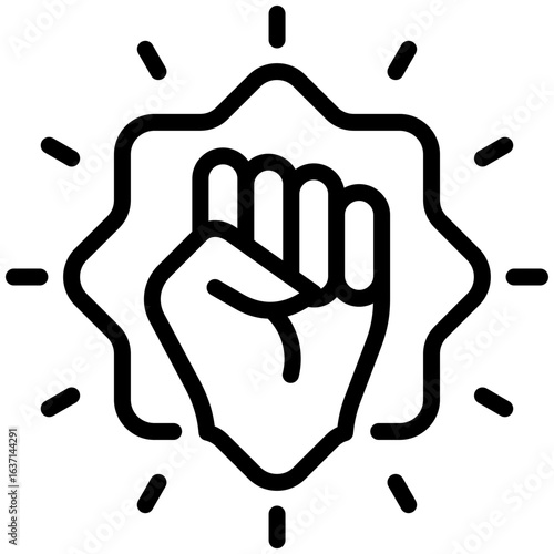 courage  icon for Self improvement, business, website, application, printing, document, poster design, etc