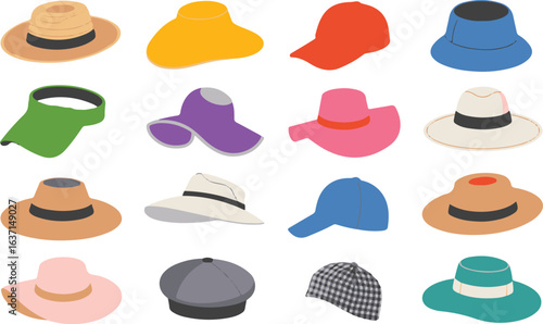 Collection of Various Hat Styles