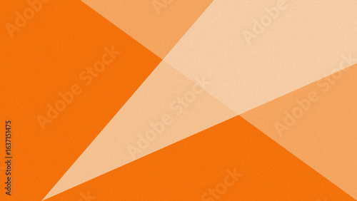Foto Geometric abstract with overlapping triangular shapes in bright orange