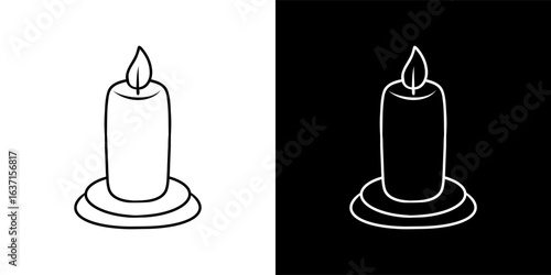 Burning Candle Vector Icon