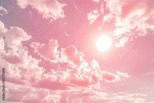 pink sky and clouds