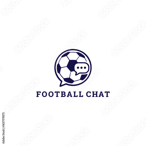 Football cheat logo style icon design template vector illustration 
