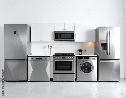 set of of household appliances. vector illustration