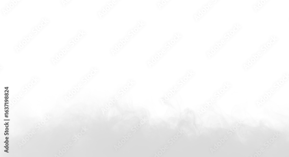 Fototapeta premium white stage floor presentation smoke fog effect transparent PNG cutout, isolated background