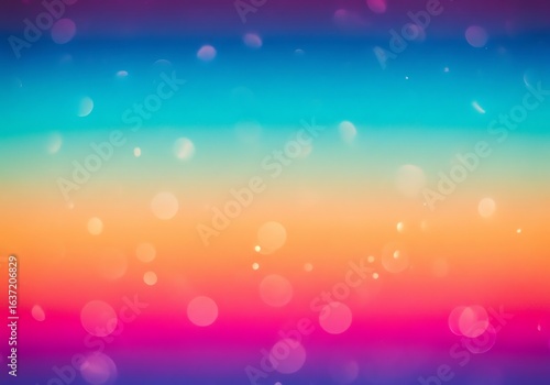 Illustration of abstract colorful bokeh background with vibrant gradient and sparkling lights