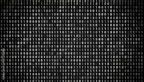 Binary code matrix background