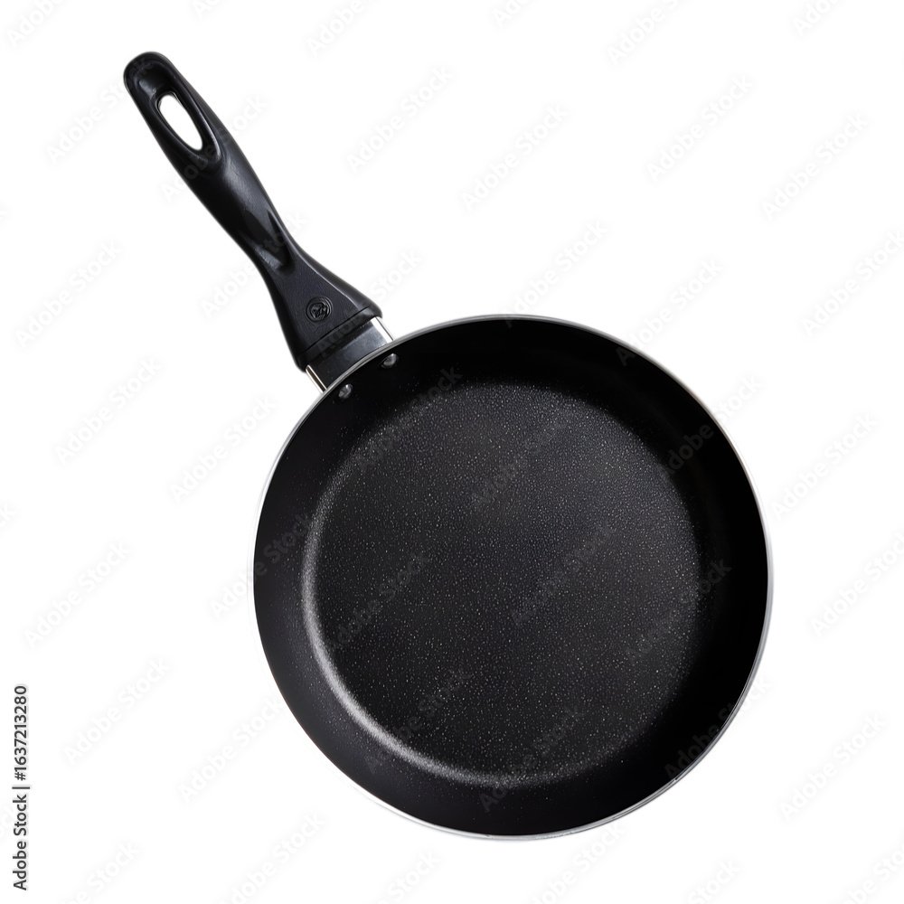 Non-stick frying pan isolated on transparent background Non-stick frying pan isolated on transparent background