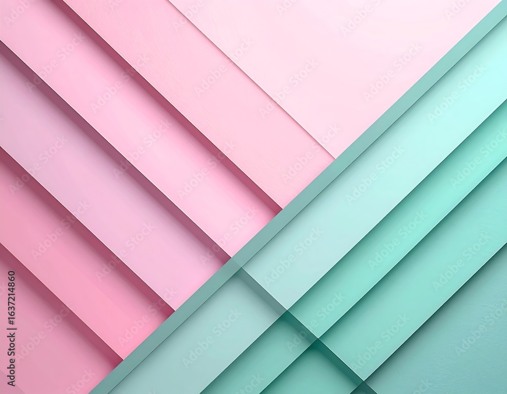 Fototapeta premium Dynamic Layered Color Patterns, Abstract Design, Modern Art, Digital Artwork, Minimalist, Top-Down View