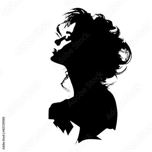 silhouette of a girl