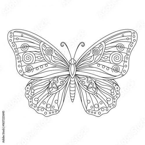 Printable butterfly color
