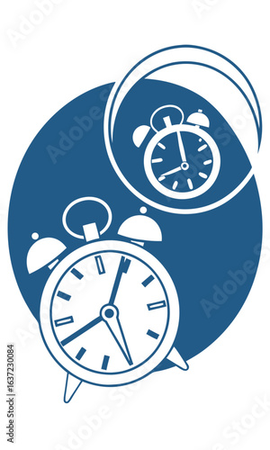 Alarm clocks graphic design
