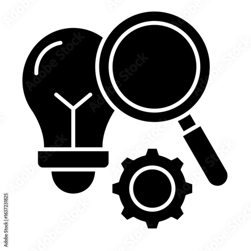 R&D Lab  Icon Element For Design