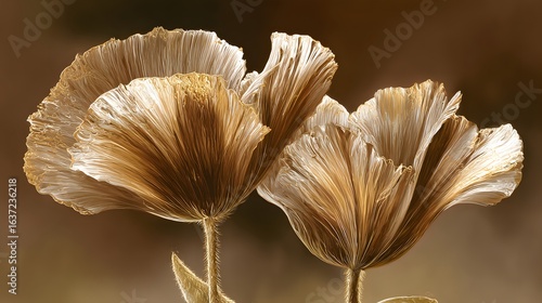 Detailed close-up of elegant, delicate flowers.