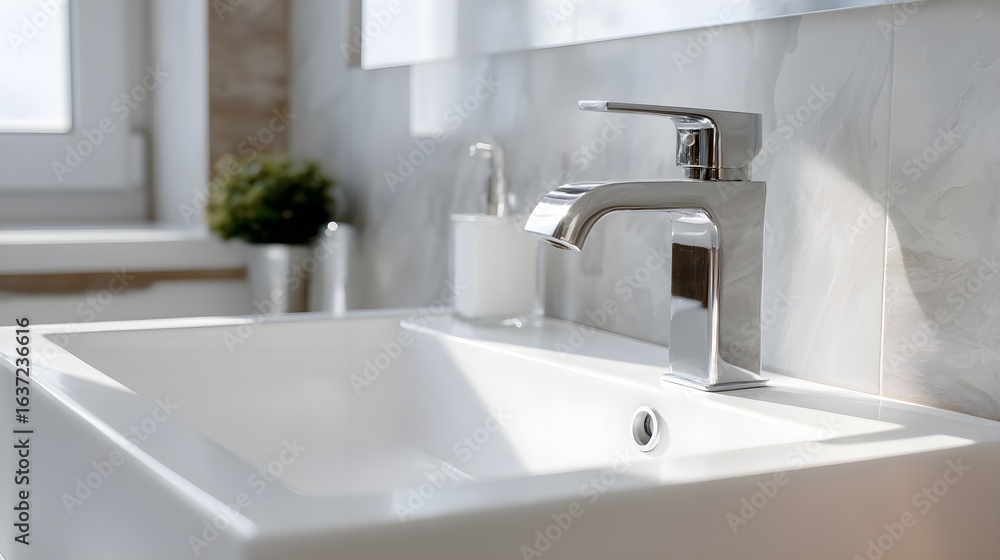 Fototapeta premium Modern Vintage Bathroom Sink