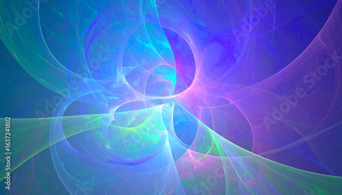Abstract fractal swirling colors