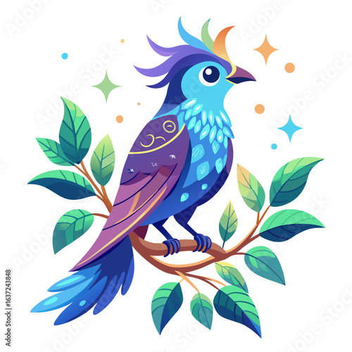 vector illustration of a bird