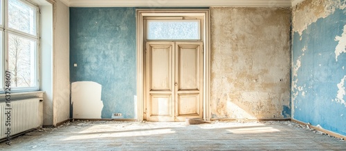 Empty Room Under Renovation, Sunlight Streaming In