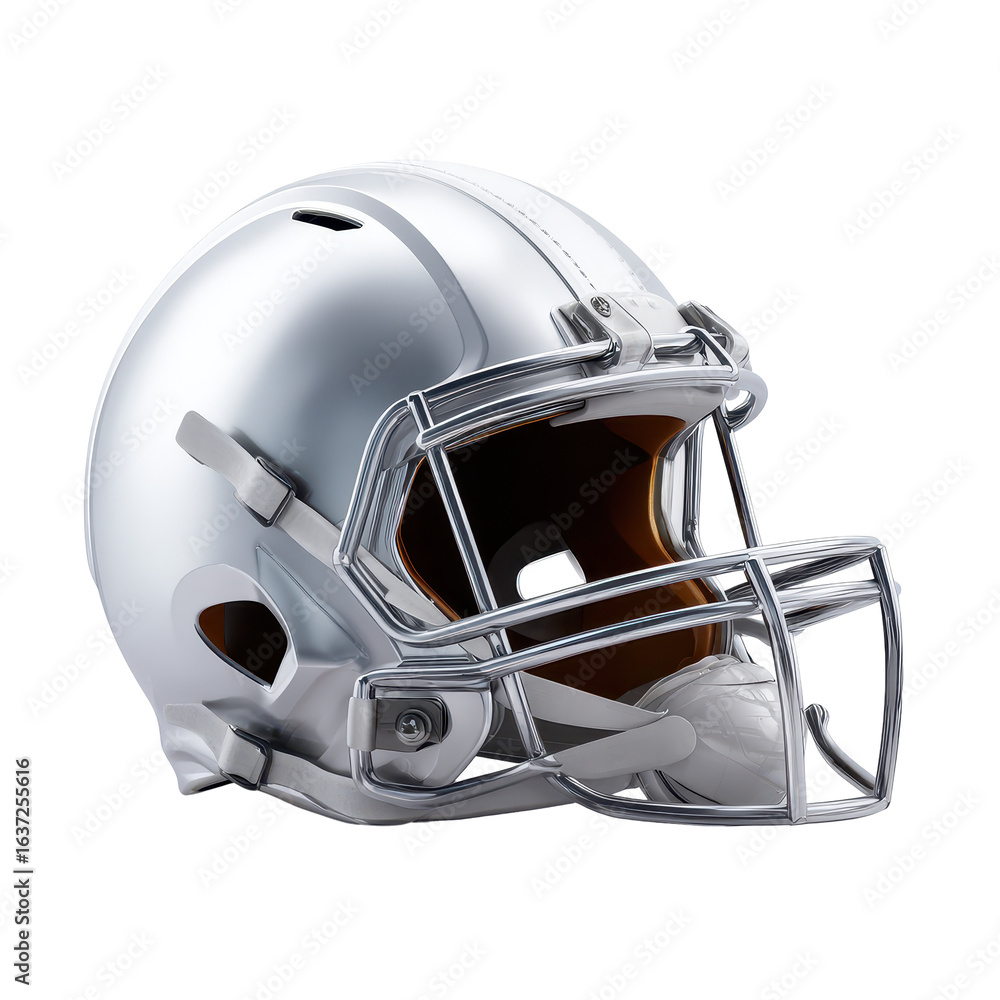 Fototapeta premium Modern football helmet designed for enhanced safety and performance during games