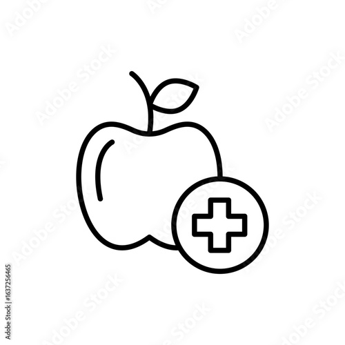 Wallpaper Mural Nature Health outline icons, minimalist vector illustration ,simple transparent graphic element .Isolated on white background Torontodigital.ca