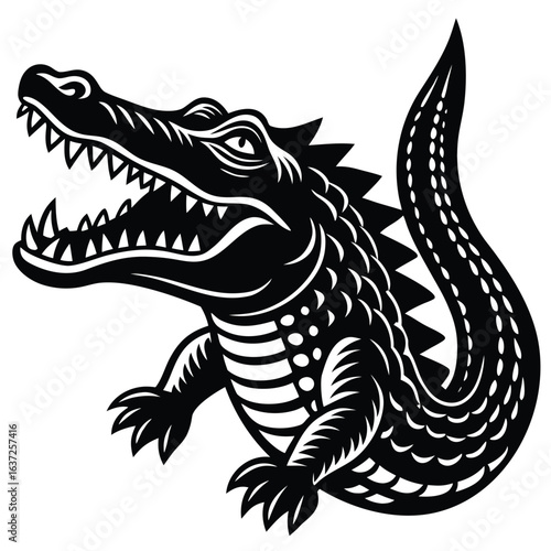 Wallpaper Mural -crocodile-vector-icon.eps Torontodigital.ca