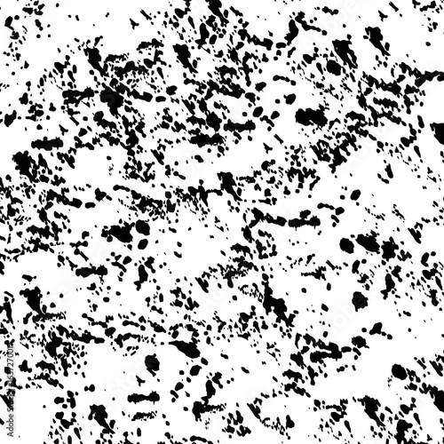 Wallpaper Mural Grunge abstract floral frame vector illustration with a dirty black ink splat on a white textured background Torontodigital.ca
