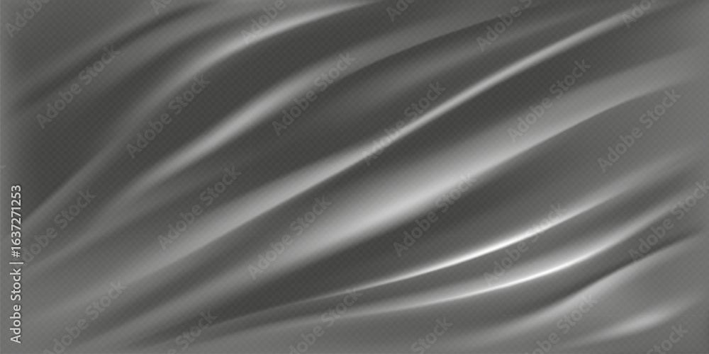 Fototapeta premium Transparent Light Polyethylene Plastic Warp. Eps10 Vector.