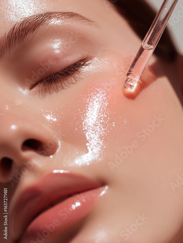 Experience radiant skin with a luxurious serum applied for ultimate hydration and a youthful glow now