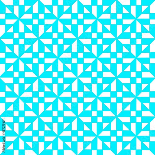 Abstract blue light and white seamless pattern