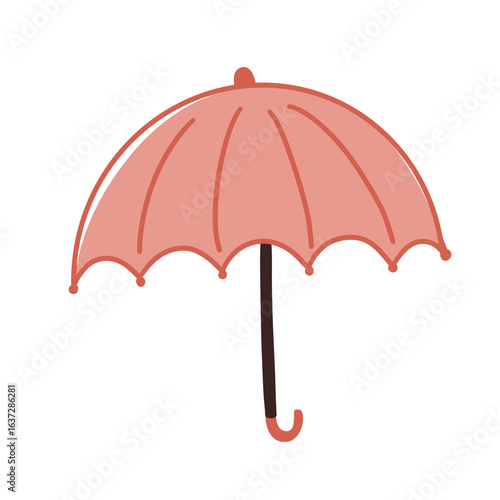 red umbrella isolated