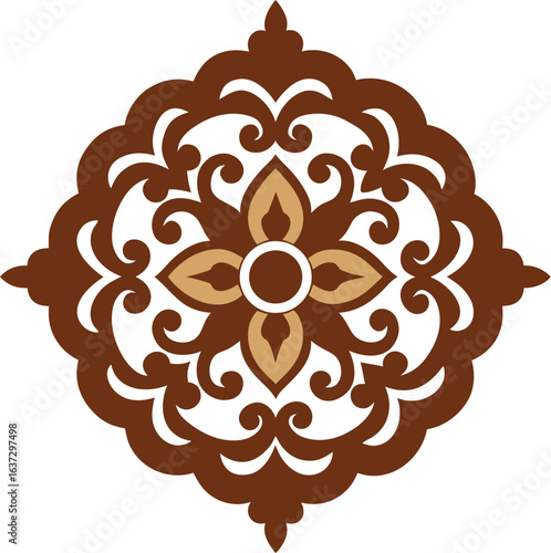  heritage medallion ornament ornate carving