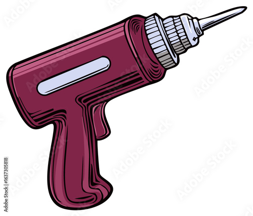 Illustrated illustration of a soldering tool in a vector style.
