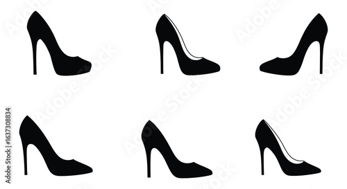 Elegant High Heel Shoes Collection in Silhouette Style silhouette