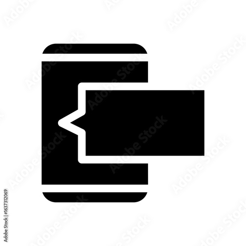 smartphone glyph icon