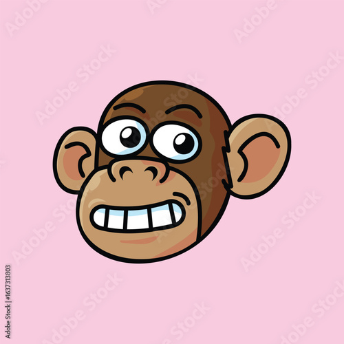 Wallpaper Mural Smiling Monkey - Funny Smiling Animals Torontodigital.ca