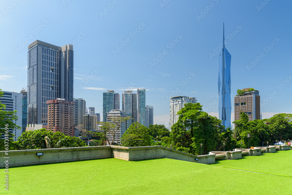 Obraz premium Amazing Kuala Lumpur skyline, Malaysia. Merdeka 118