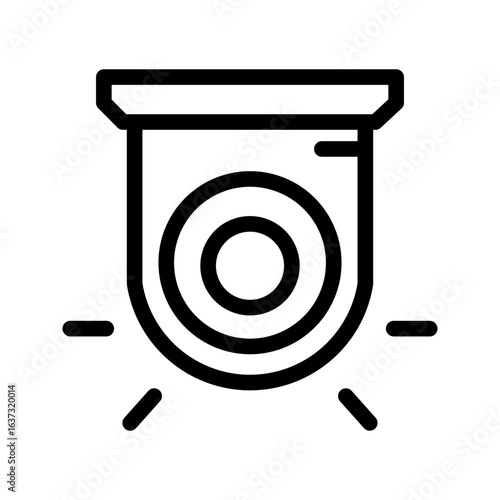 webcam line icon