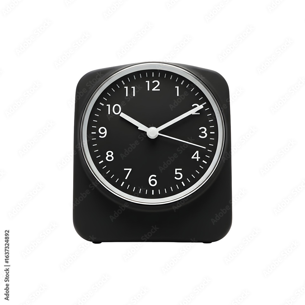 Black Square Wall Clock with Modern Minimalist Design Black Square Wall Clock with Modern Minimalist Design