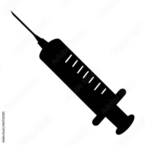 Syringe injection medical tool vector illustration for vaccination and healthcare concept design