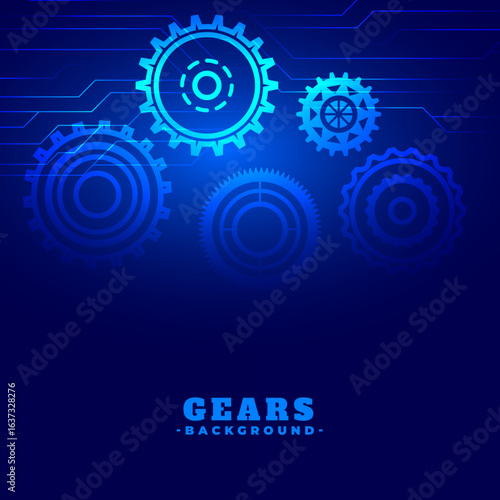 cog and gear wheel technology concept background