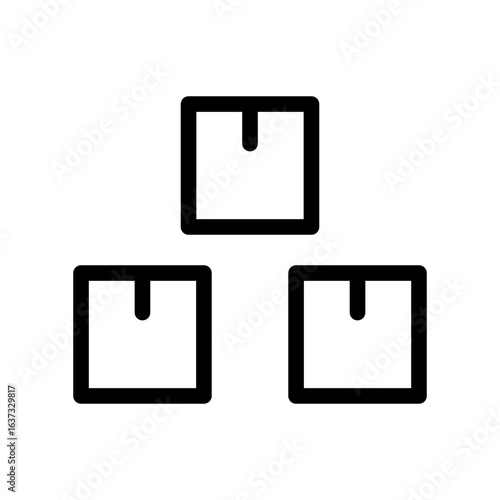 packages line icon