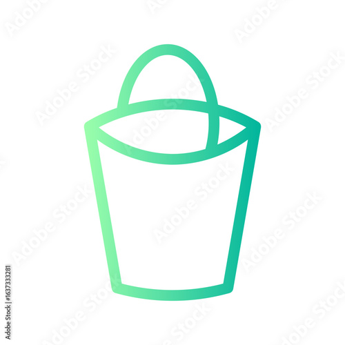 bucket gradient icon