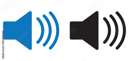 Volume icon set. Volume solid icons set. vector illustration collection. eps file. vector eps.