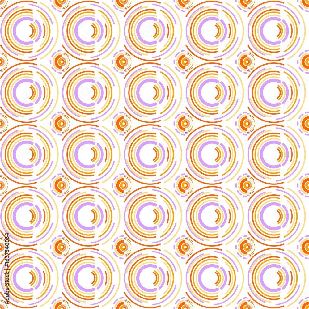 Fototapeta premium Seamless Abstract Concentric Circles Pattern