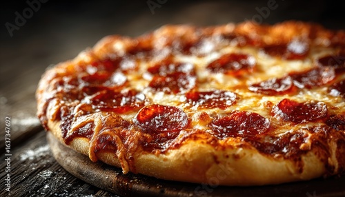 Wallpaper Mural Close-up of a delicious pepperoni pizza Torontodigital.ca