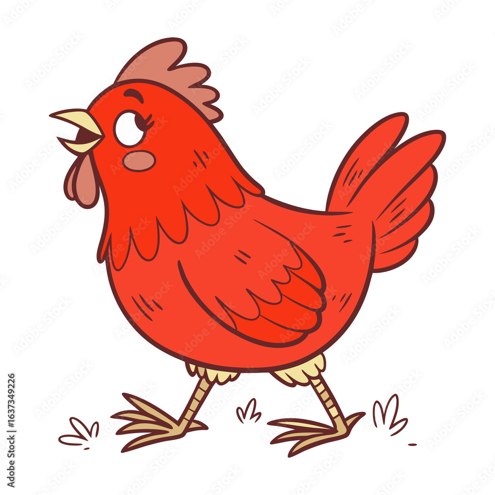 Fototapeta premium rooster isolated on white