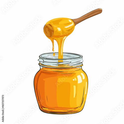 Honey vector diagram, exquisite vector diagram