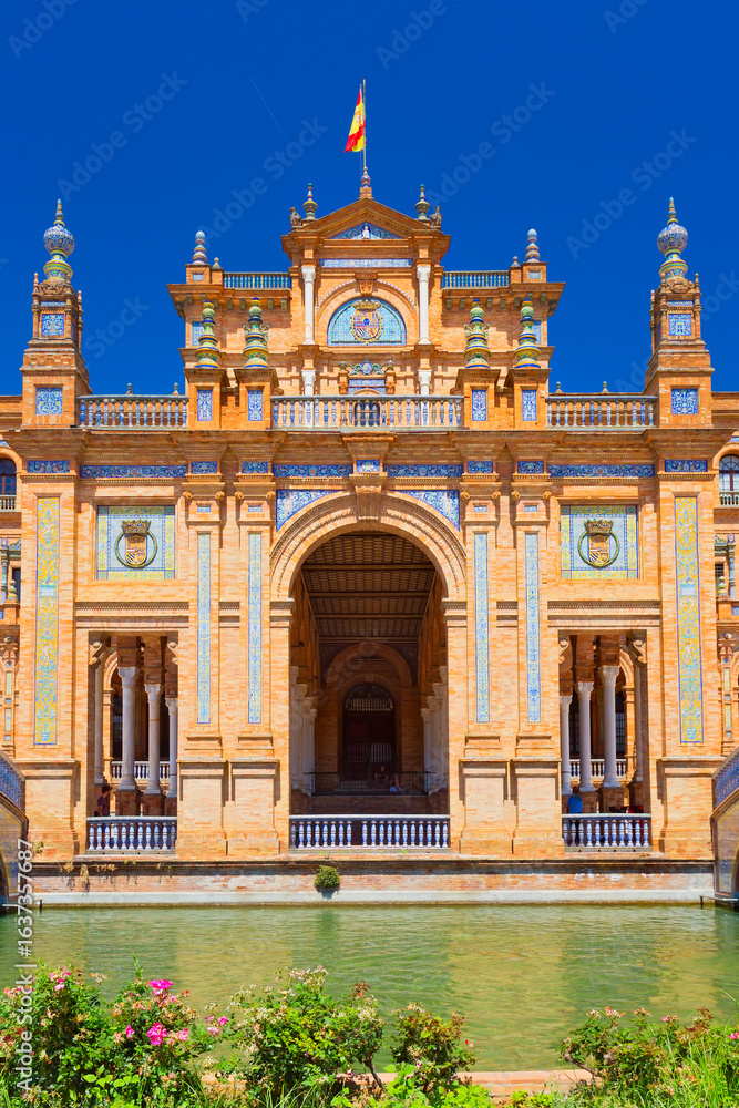Obraz premium Panoramic view Plaza de España in Seville, Andalusia, Spain